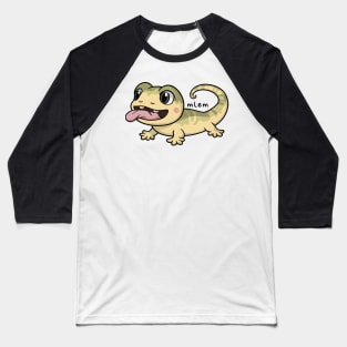 Cute Geko Mlem Baseball T-Shirt